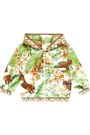 Camilla Printed zip-up hoodie