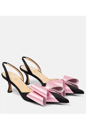 Mach & Mach Le Cadeau 65 satin slingback pumps