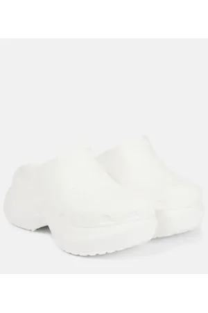 Balenciaga X Crocs platform slides