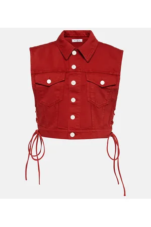 Alaïa AlaÃ¯a Eyelet cotton vest