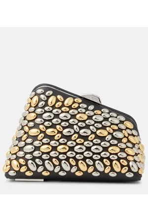 The Attico Midnight Mini embellished clutch