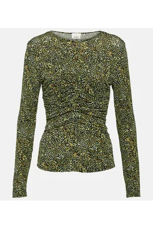 Isabel Marant Jalilagb draped jersey top