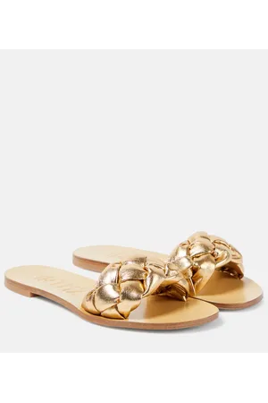 Souliers Martinez Pelota braided leather slides