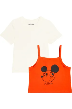 Mini Rodini Ritzratz cotton tank top and T-shirt set