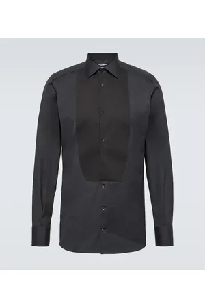 Dolce & Gabbana Plastron cotton shirt