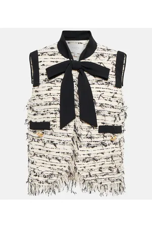 Giambattista Valli Fringed tweed jacket