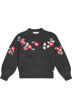 Tartine Et Chocolat Embroidered wool-blend sweater