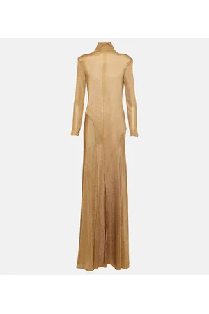 Tom Ford Turtleneck jersey gown