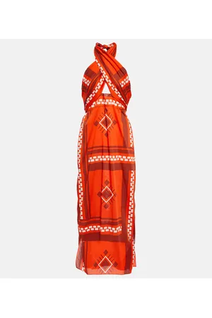 JOHANNA ORTIZ Printed cotton maxi dress