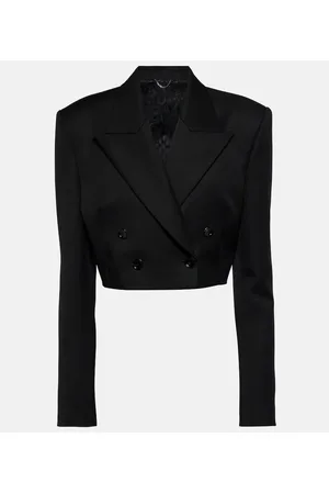 MAGDA BUTRYM Double-breasted cropped wool blazer