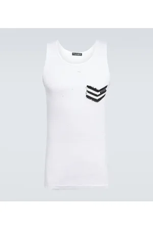 Dolce & Gabbana Printed cotton vest