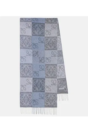Loewe Anagram wool and cashmere scarf