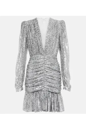 Costarellos Libby embellished ruched minidress