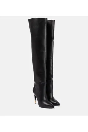 Tom Ford Embellished leather over-the-knee boots