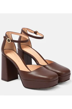 Gianvito Rossi Vian platform leather pumps