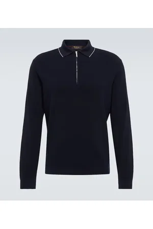 Loro Piana Wool and silk polo sweater