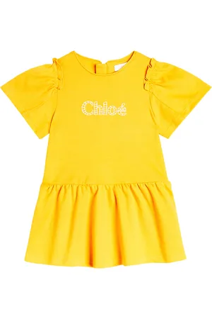 Chloé ChloÃ© Kids Baby logo cotton jersey dress
