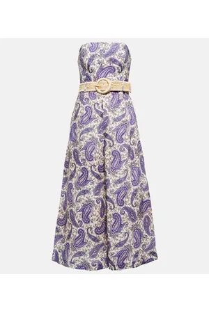 ZIMMERMANN Devi strapless linen jumpsuit