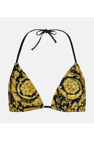 VERSACE Barocco triangle bikini top