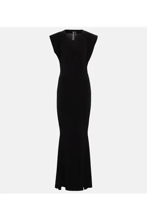 Norma Kamali V-neck maxi gown
