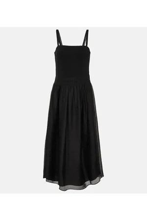 Vince Ribbed-knit midi dress