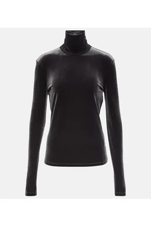 Proenza Schouler White Label velvet turtleneck top