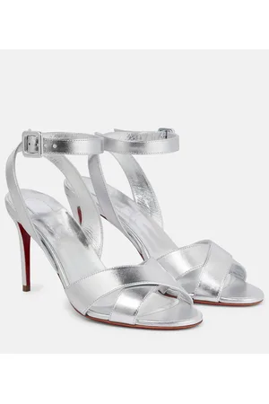 Christian Louboutin Mariza 85 metallic leather sandals