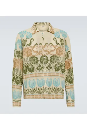 BODE Tulipa printed cotton shirt