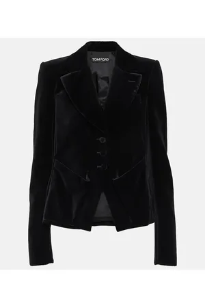 Tom Ford Single-breasted cotton velour blazer