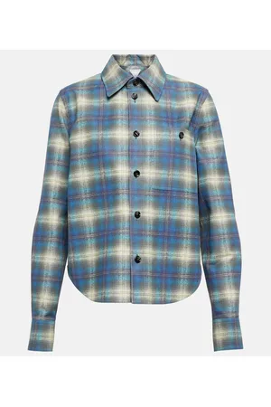 Bottega Veneta Checked leather shirt