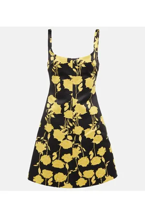 EMILIA WICKSTEAD Talia floral taffeta faille minidress
