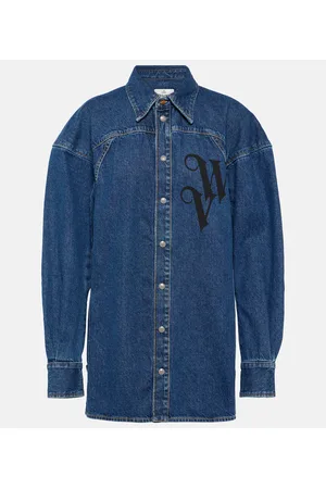Vivienne Westwood Logo denim shirt