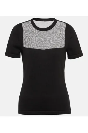 Oscar de la Renta Cotton-blend top