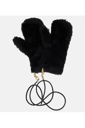 Max Mara Ombrato wool and silk-blend gloves