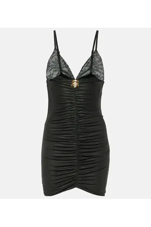 Alessandra Rich Laminated jersey minidress