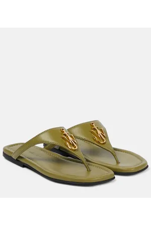 J.W.Anderson Anchor leather thong sandals