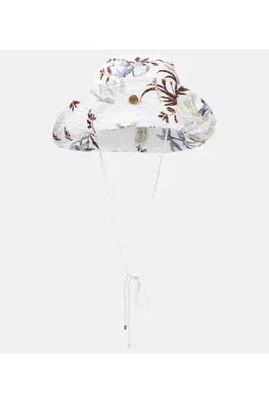 Erdem Floral linen-blend bucket hat