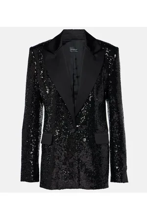 Costarellos Sequined satin blazer