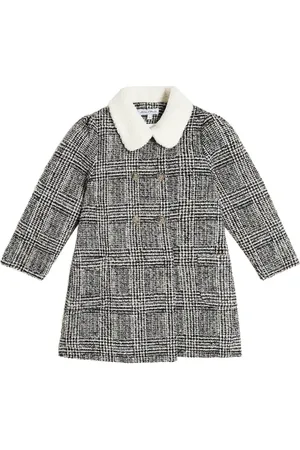 Tartine Et Chocolat Checked bouclÃ© coat
