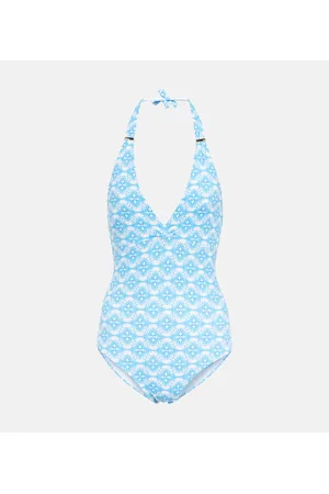 Melissa Odabash Rimini printed halterneck swimsuit