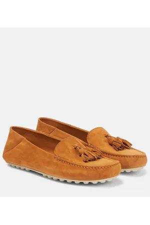 Loro Piana Dot Sole suede moccasins