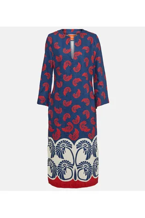 La DoubleJ The Kaftan printed cotton midi dress