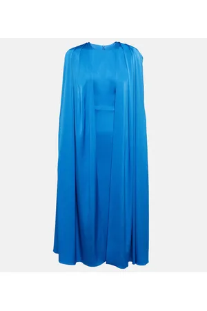 ALEX PERRY Beckett satin crÃªpe midi dress