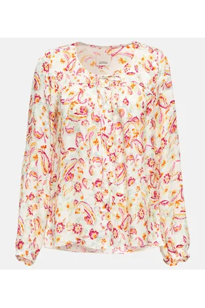 Isabel Marant Prian printed silk-blend blouse