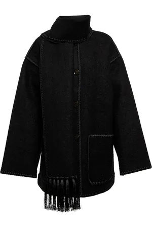 Totême Embroidered wool-blend scarf jacket