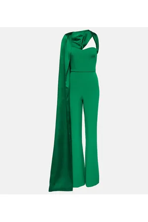 Safiyaa Lollian Marmont caped jumpsuit