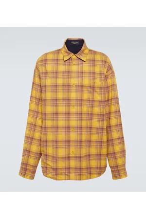 Balenciaga Reversible checked cotton shirt