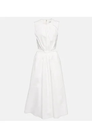 Proenza Schouler Label cutout cotton midi dress