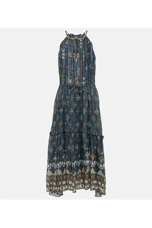 Marant Etoile Kabelino printed cotton midi dress