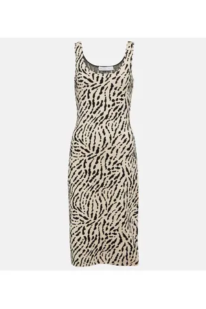 Proenza Schouler White Label printed silk-blend midi dress